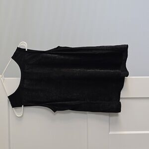 Black Shimmery Tank Top